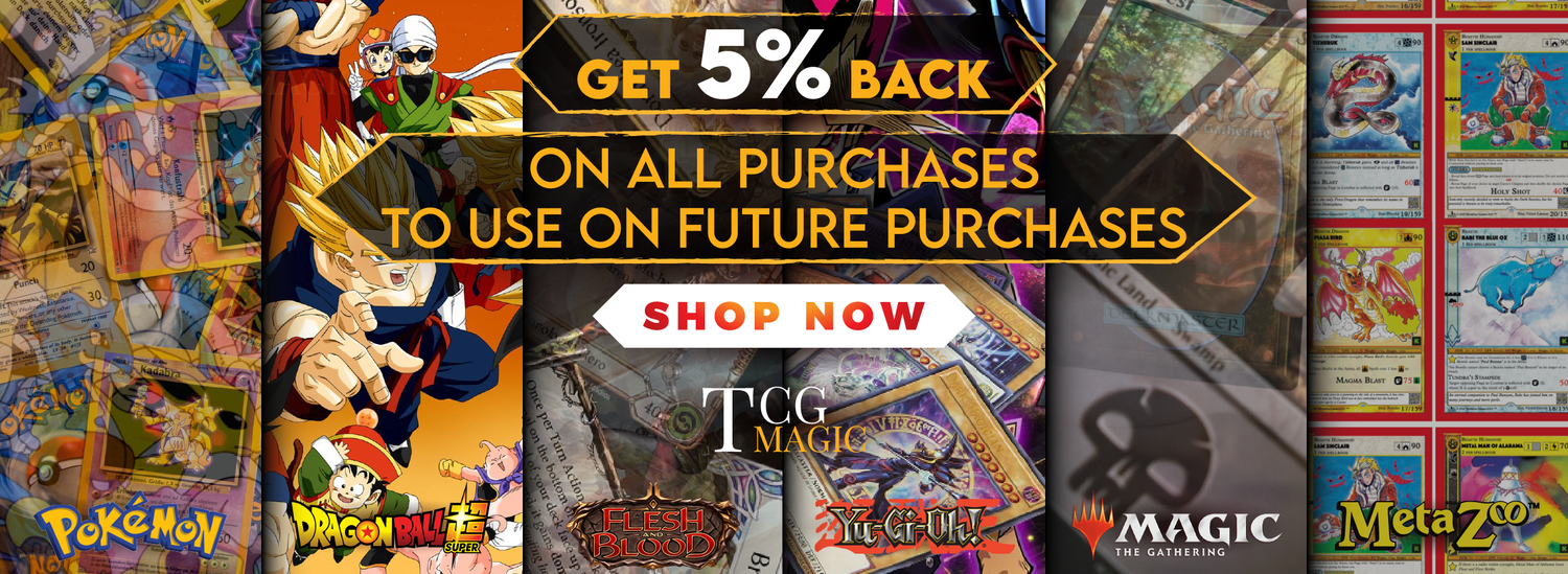 for all the best tcg card games - single cards shipping worldwide including pokémon, dragonball, magic the gathering, metazoo, flesh and blood and yugioh